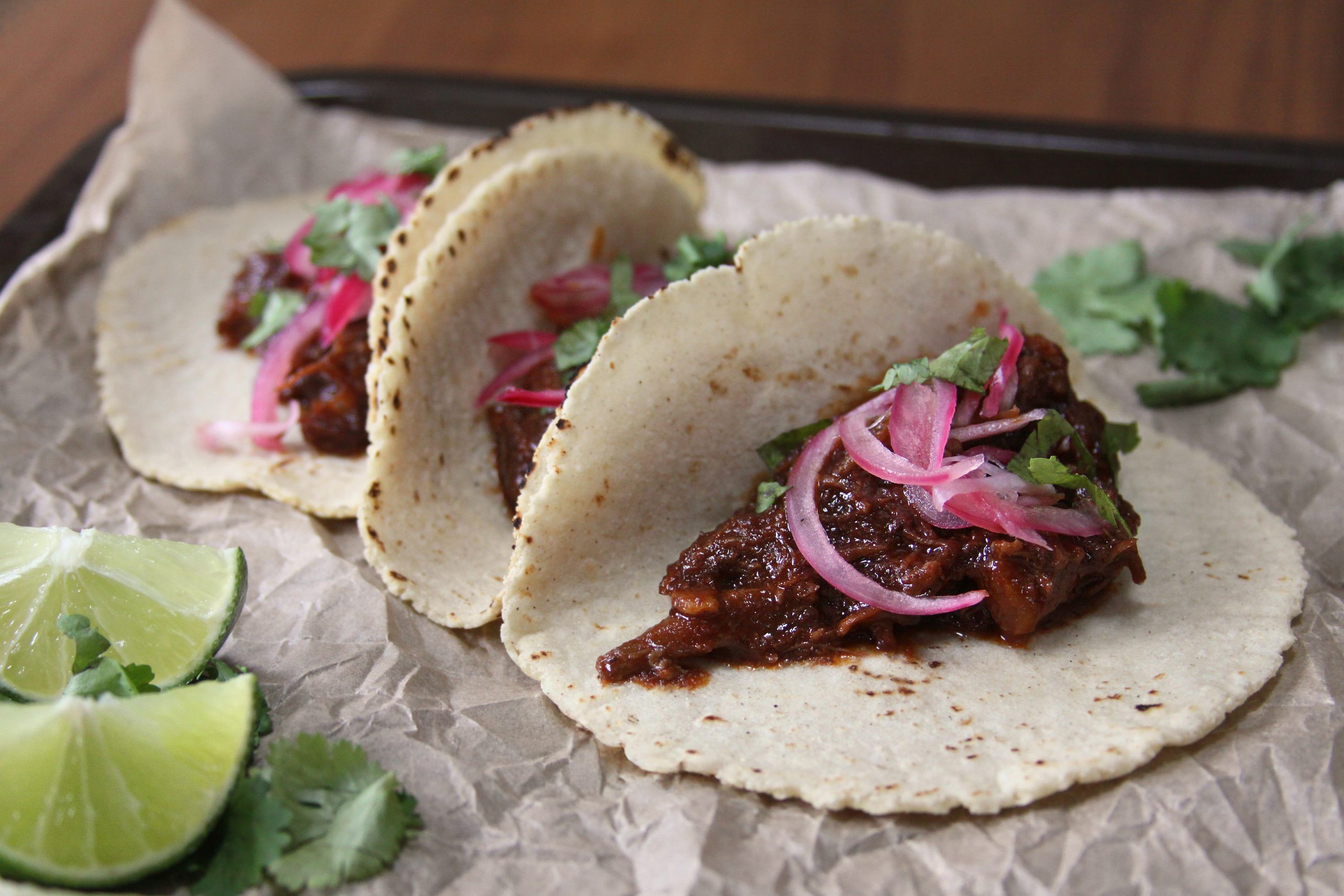 Spicy pork tacos